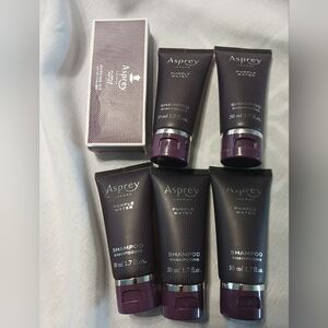 5 New Asprey Purple Water Trial Size 1.7 Floz 50 Ml Shampoo